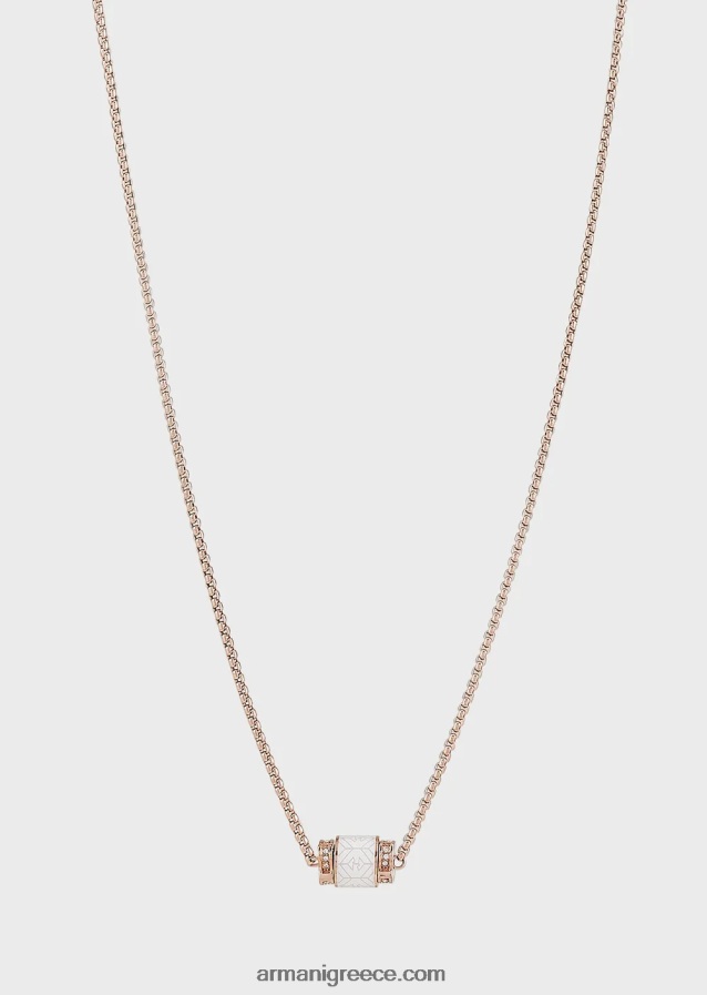γυναίκεςEmporio armani σε ροζ χρυσό κολιέ από ανοξείδωτο ατσάλι 4046R6851 ροζ χρυσός