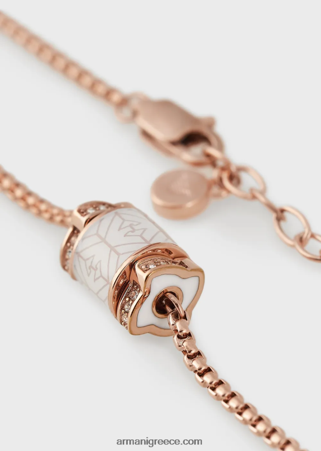 γυναίκεςEmporio armani σε ροζ χρυσό κολιέ από ανοξείδωτο ατσάλι 4046R6851 ροζ χρυσός