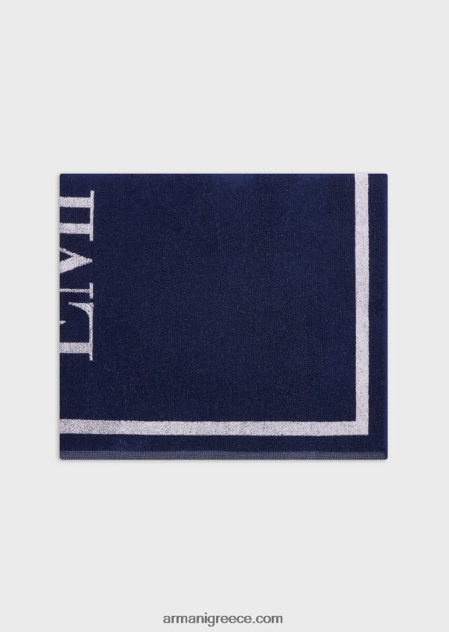 γυναίκες Armani πετσέτα θαλάσσης πετσέτα με μεγάλο λογότυπο 4046R625
