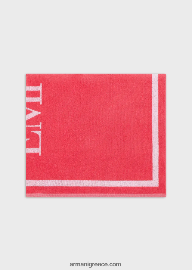 γυναίκες Armani πετσέτα θαλάσσης πετσέτα με μεγάλο λογότυπο 4046R627