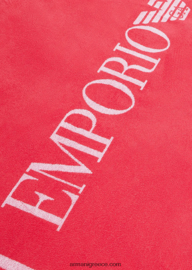 γυναίκες Armani πετσέτα θαλάσσης πετσέτα με μεγάλο λογότυπο 4046R627