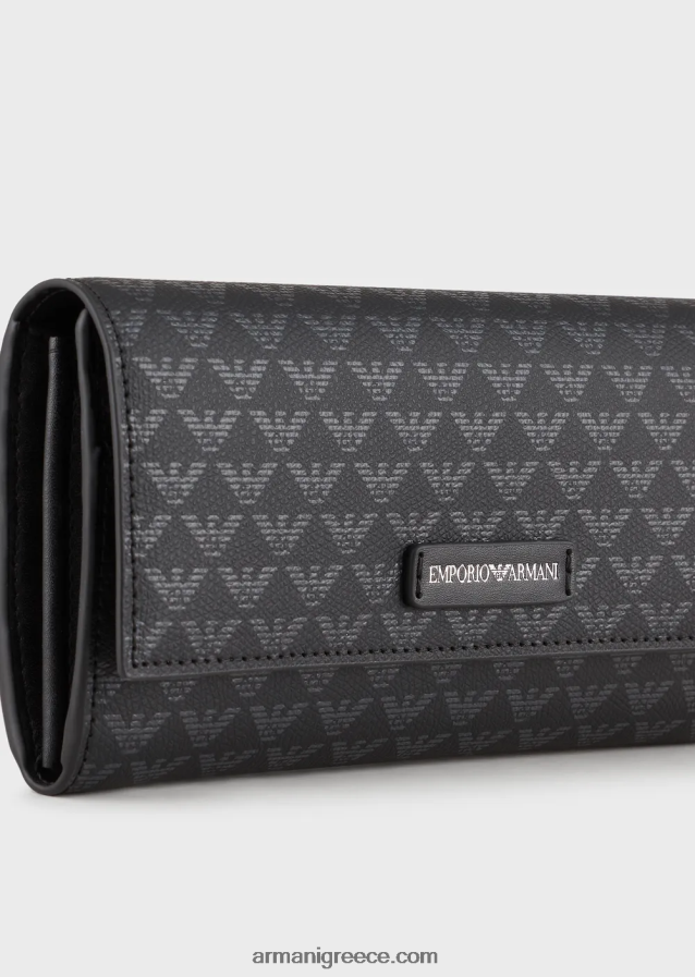 γυναίκες Armani ολόπλευρο πορτοφόλι αετού με πτερύγιο 4046R6909 πρότυπο