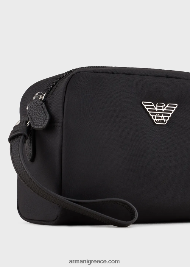 γυναίκες Armani Μικρή τσάντα για είδη πρώτης ανάγκης για ταξίδια σε ανακυκλωμένο νάιλον 4046R6910