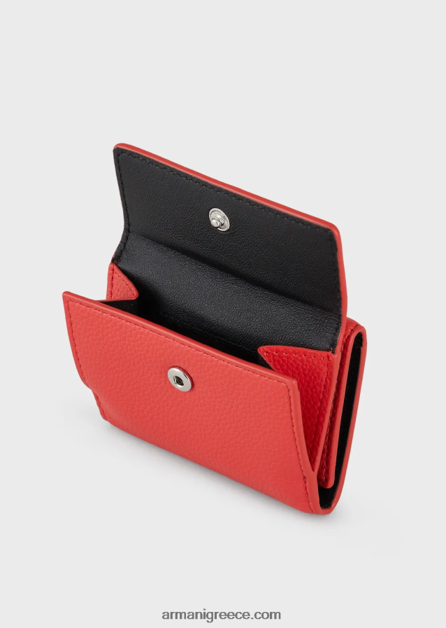 γυναίκες Armani myea τρίπτυχο πορτοφόλι με στάμπα ελαφιού 4046R6895