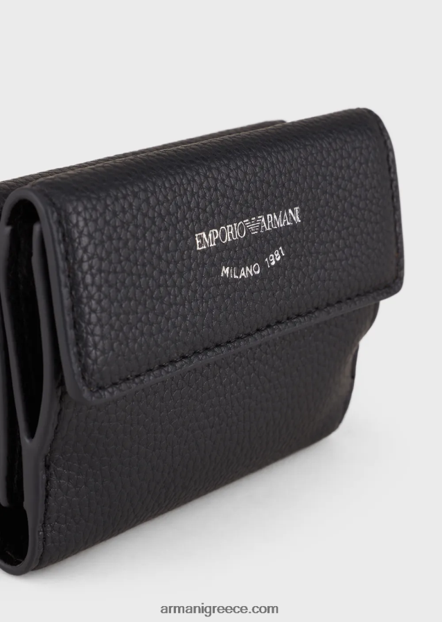 γυναίκες Armani myea τρίπτυχο πορτοφόλι με στάμπα ελαφιού 4046R6896 ναυτικό μπλε