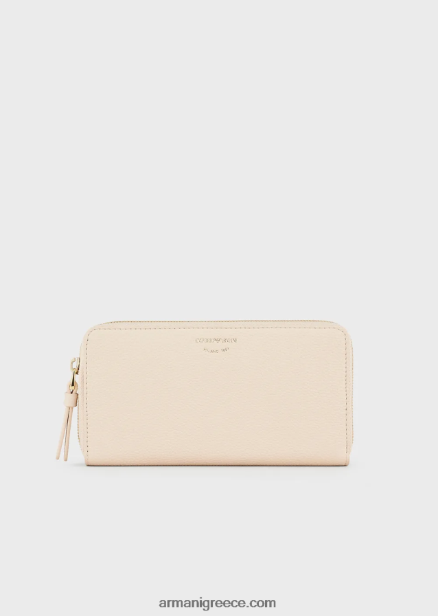 γυναίκες Armani Πορτοφόλι myea με στάμπα ελαφιού με φερμουάρ 4046R6902 γυμνός