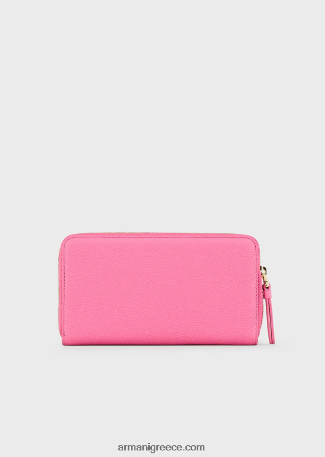 γυναίκες Armani Πορτοφόλι myea με στάμπα ελαφιού με φερμουάρ 4046R6903 φουξία