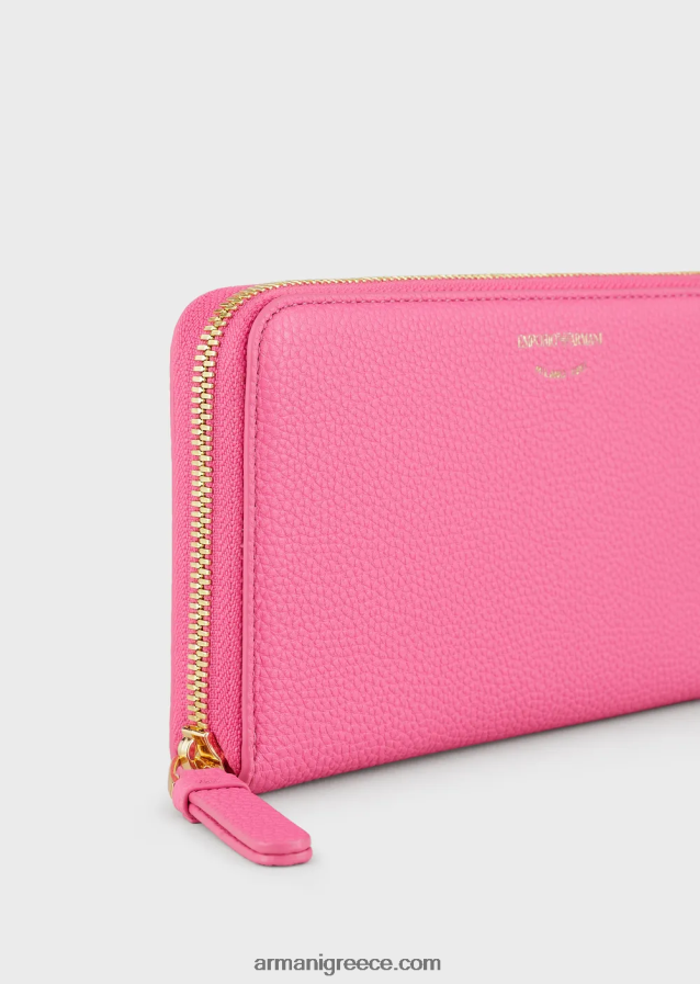 γυναίκες Armani Πορτοφόλι myea με στάμπα ελαφιού με φερμουάρ 4046R6903 φουξία