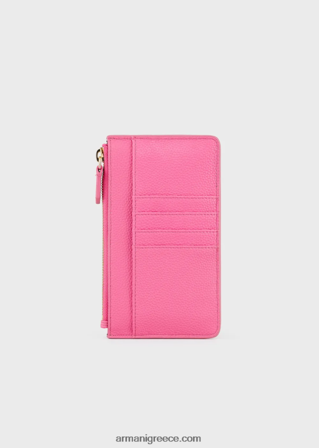 γυναίκες Armani Θήκη τηλεφώνου myea με στάμπα ελαφιού με φερμουάρ και τσέπες 4046R6880 φουξία