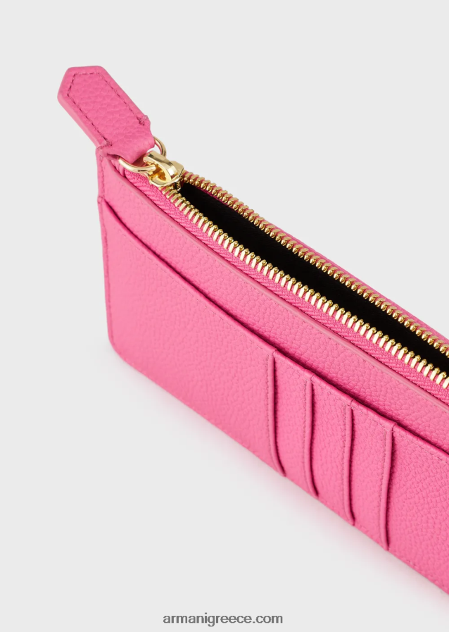 γυναίκες Armani Θήκη τηλεφώνου myea με στάμπα ελαφιού με φερμουάρ και τσέπες 4046R6880 φουξία