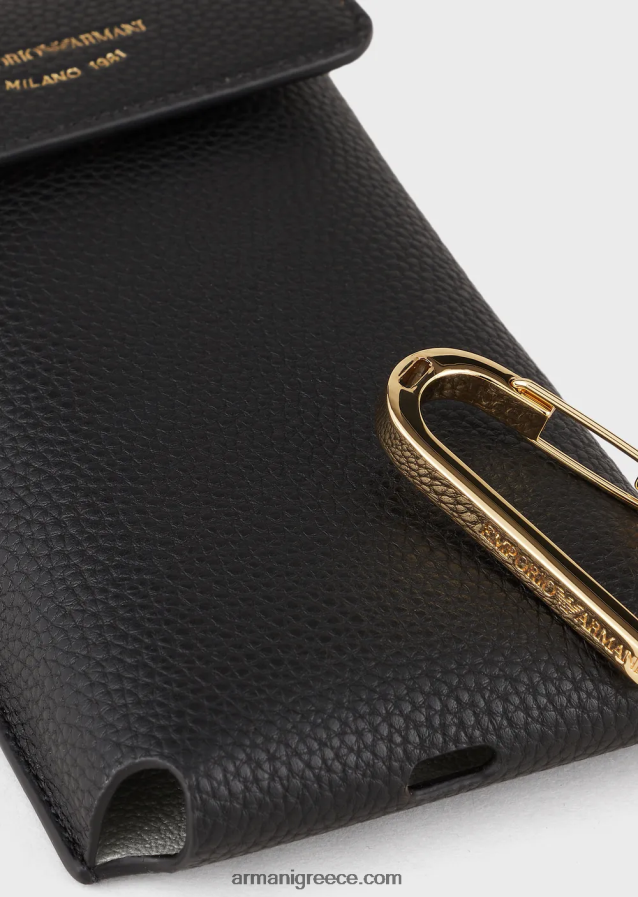 γυναίκες Armani Θήκη τηλεφώνου myea με στάμπα ελαφιού 4046R6882 μαύρος