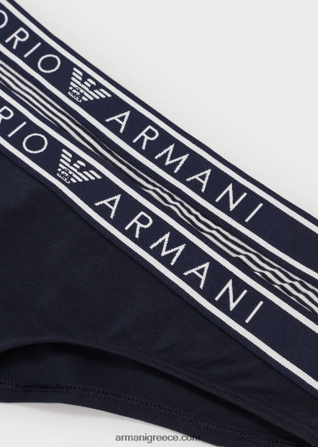 γυναίκες Armani δύο πακέτα εμπριμέ βραζιλιάνικα σλιπ 4046R6133 πρότυπο