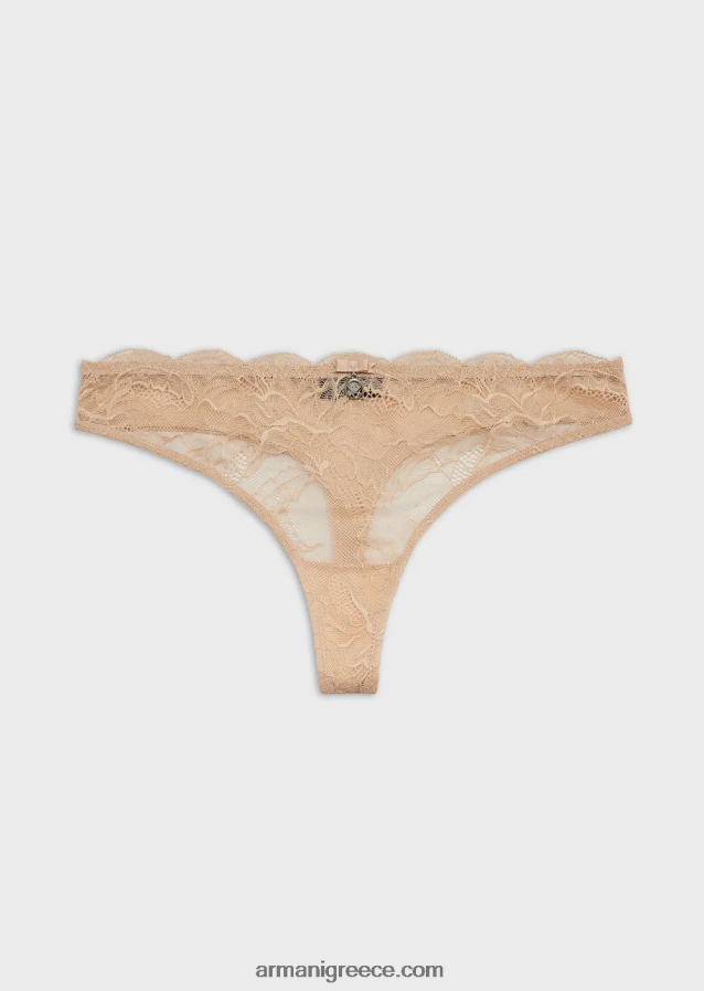 γυναίκες Armani εικονικό δαντελένιο στρινγκ 4046R6164 μπεζ