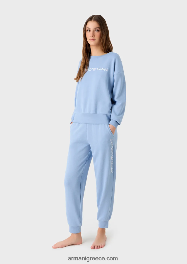 γυναίκες Armani εμβληματική αθλητική φόρμα σαλονιού 4046R6170 γαλανός