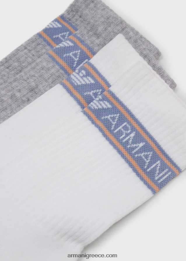 γυναίκες Armani δύο συσκευασίες κάλτσες με σπορ λογότυπο 4046R6183