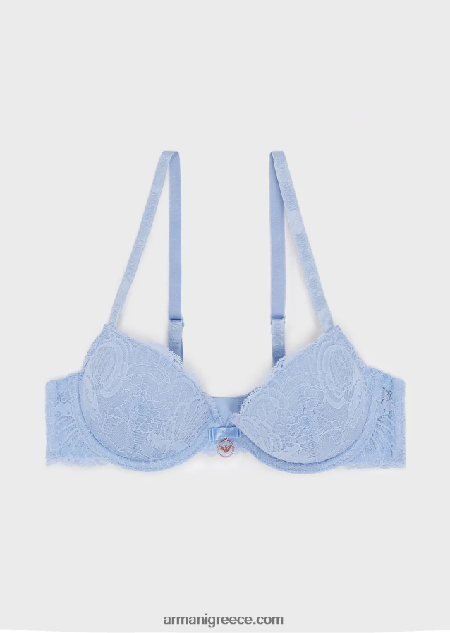 γυναίκες Armani σουτιέν push-up με αιώνια δαντέλα 4046R6158 γαλανός