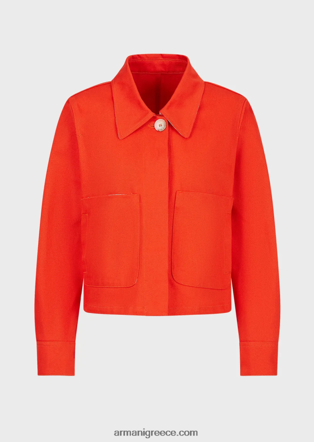γυναίκες Armani βιώσιμη συλλογή οργανική μπλούζον ταύρων 4046R6251 πορτοκάλι