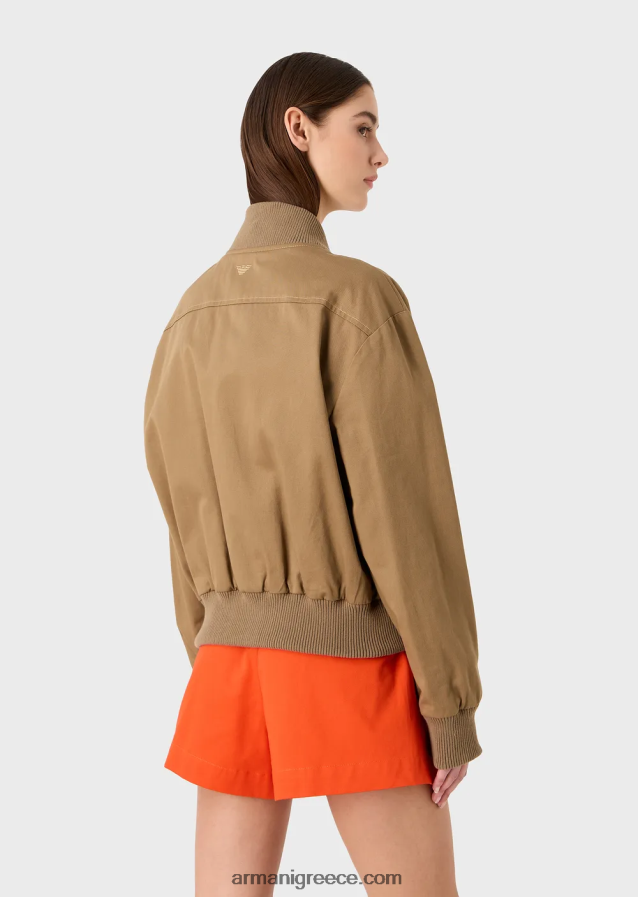 γυναίκες Armani βιώσιμη συλλογή οργανικό twill reversible bomber jacket 4046R6252