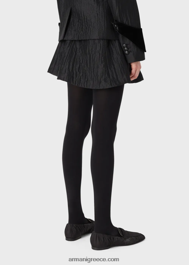 γυναίκες Armani φούστα με φουσκωτό χρώμα 4046R6333 μαύρος
