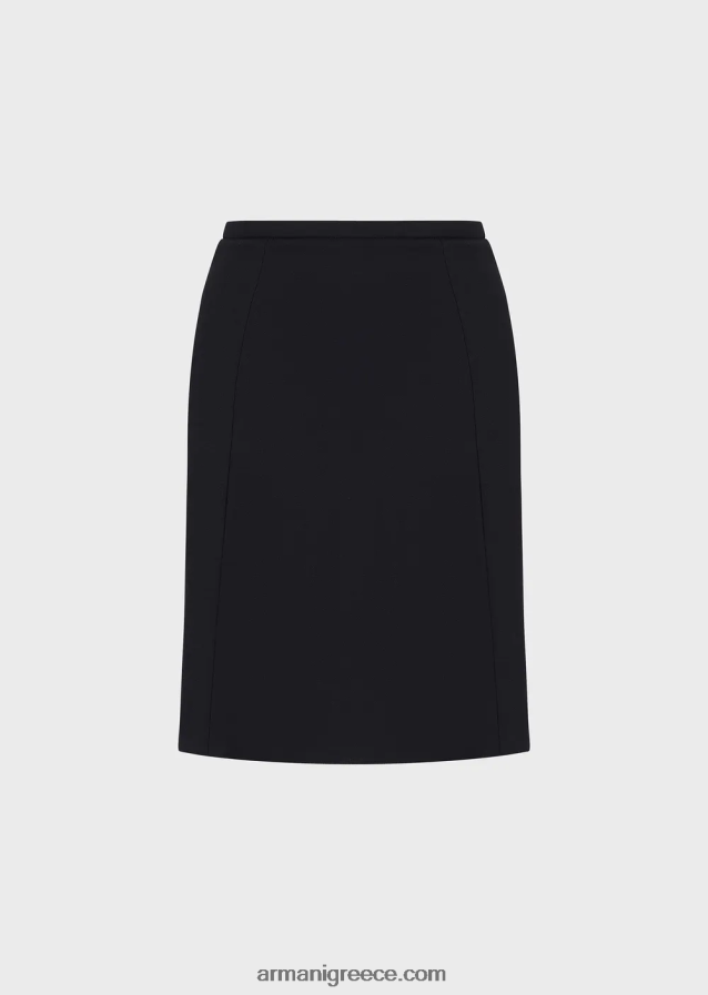 γυναίκες Armani μάλλινη φούστα barathea 4046R6338 ναυτικό μπλε