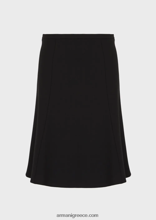 γυναίκες Armani μάλλινη φούστα barathea 4046R6339 μαύρος