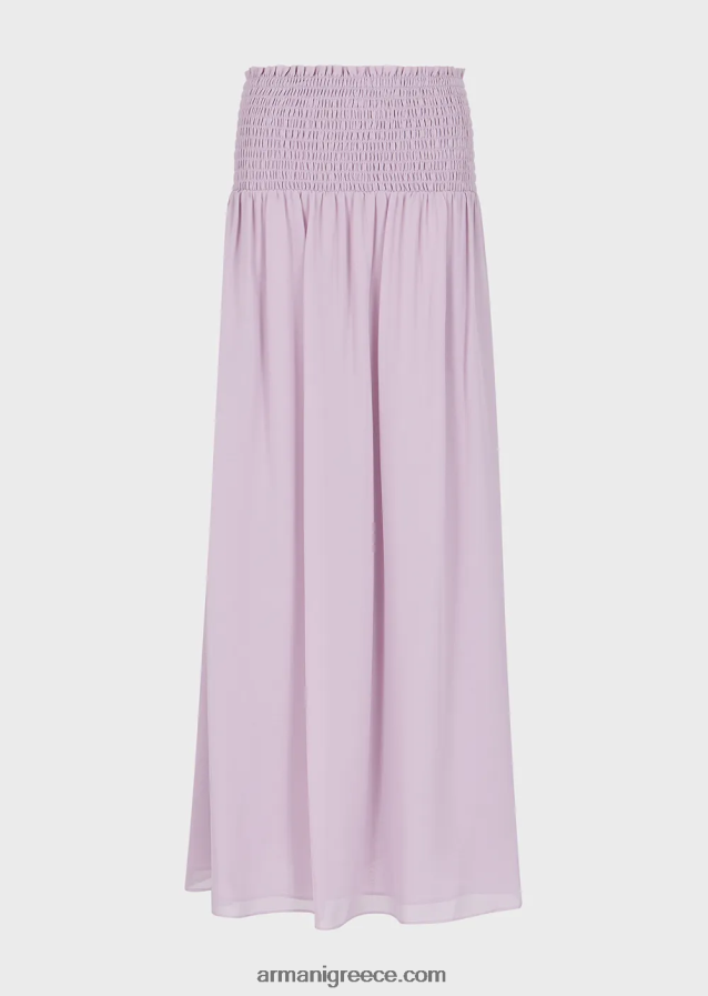 γυναίκες Armani crepon μακριά φούστα με ανάγλυφο ελαστικό peplum 4046R6328