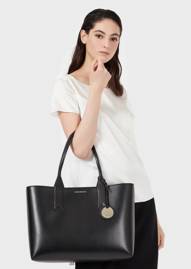 γυναίκες Armani pencil φούστα με βελονιά milano 4046R6340 μαύρος