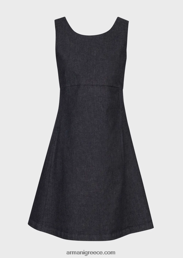 γυναίκες Armani τζιν φόρεμα μερσεριζέ 4046R686 τζην