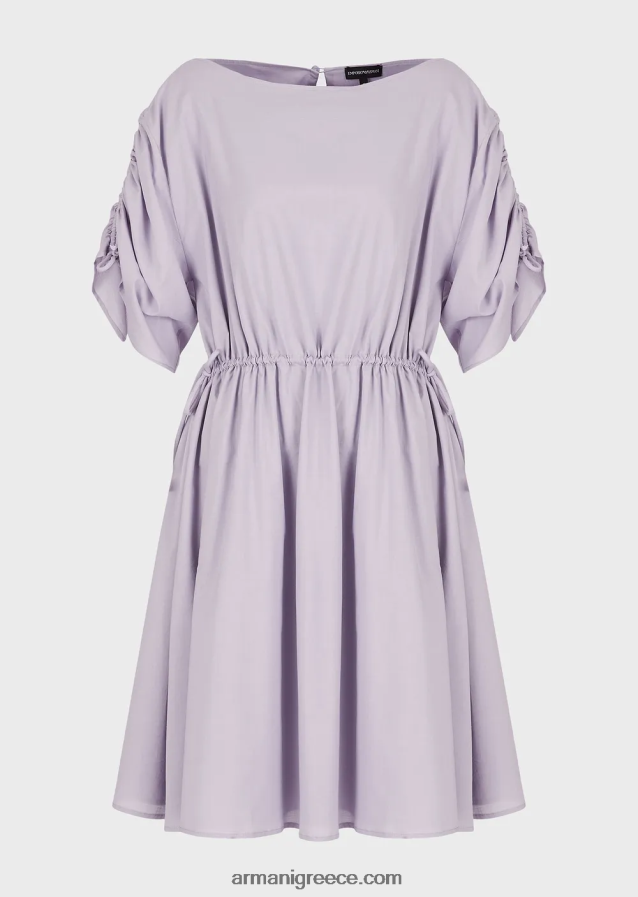 γυναίκες Armani Φόρεμα με λαιμόκοψη με κορδόνι 4046R690 λιλα