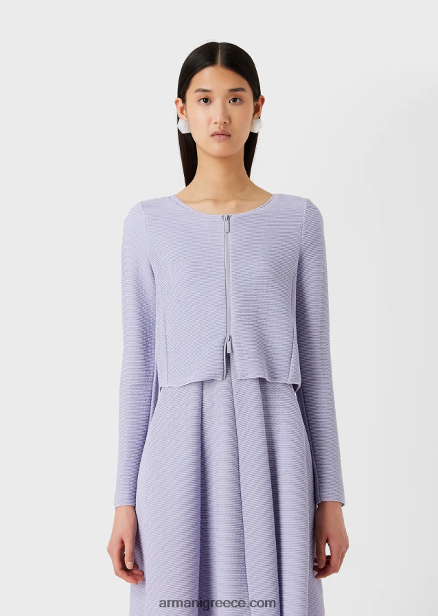 γυναίκες Armani μπολερό με φερμουάρ barre-jersey 4046R655 μαύρος