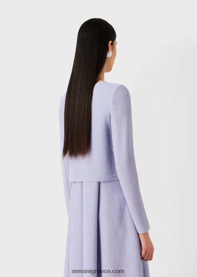 γυναίκες Armani μπολερό με φερμουάρ barre-jersey 4046R655 μαύρος