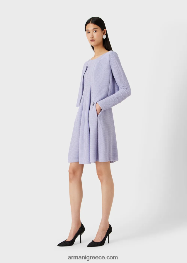 γυναίκες Armani μπολερό με φερμουάρ barre-jersey 4046R655 μαύρος