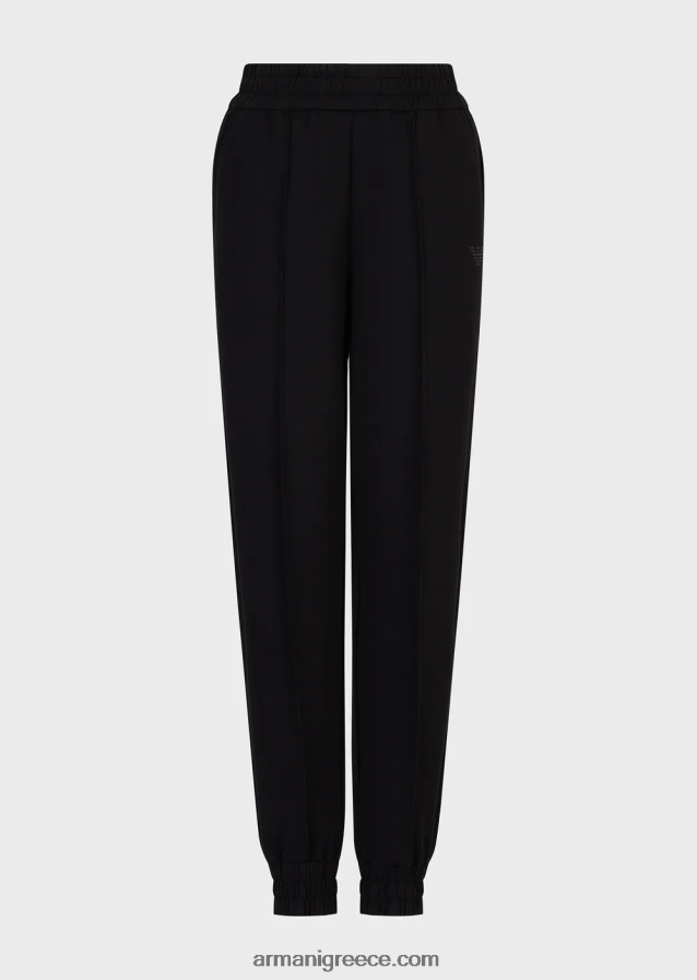 γυναίκες Armani απαραίτητα για ταξίδια τζόγκερ με διπλό ζέρσεϊ 4046R6277 μαύρος