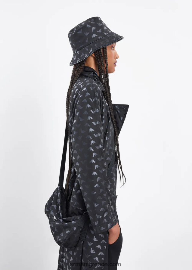 γυναίκες Armani απαραίτητα για ταξίδια τζόγκερ με διπλό ζέρσεϊ 4046R6277 μαύρος