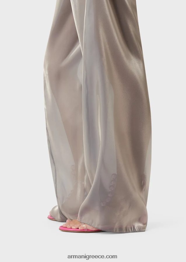 γυναίκες Armani παντελόνι με κορδόνια από ύφασμα με τρίλοβο 4046R6296