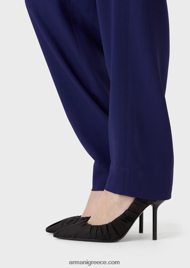 γυναίκες Armani ψηλόμεσο παντελόνι 7/8 σε ελαστική βισκόζη 4046R6275