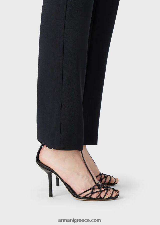 γυναίκες Armani παντελόνι υγρό κρεπ 7/8 4046R6284 ναυτικό μπλε