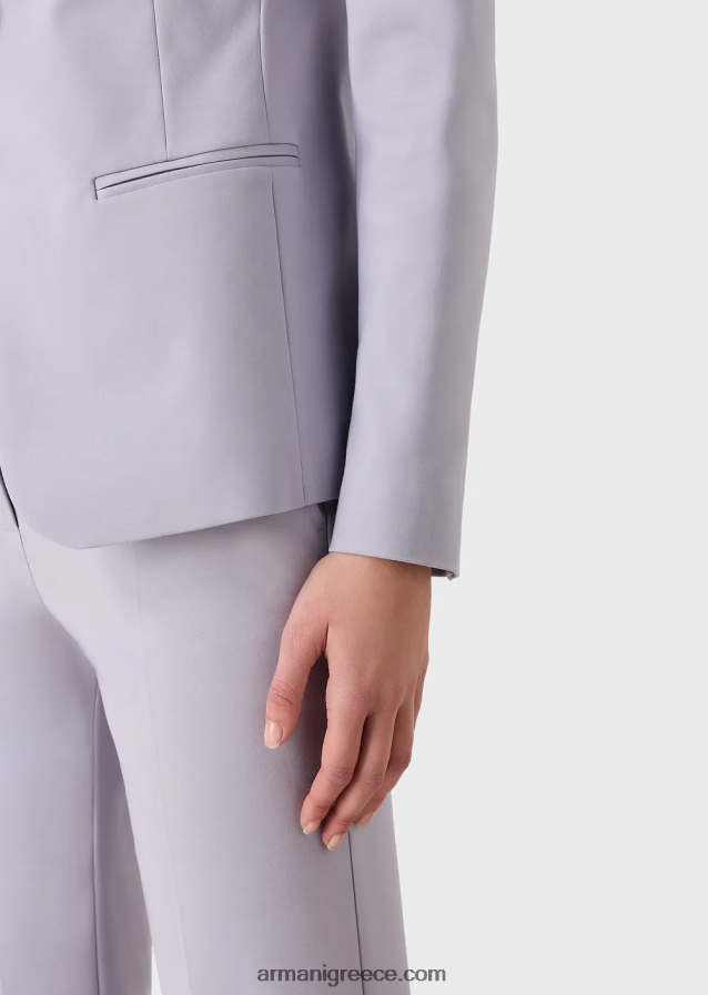 γυναίκες Armani Stretch couture-βαμβακερό λεπτό παντελόνι 4046R6292 λιλα