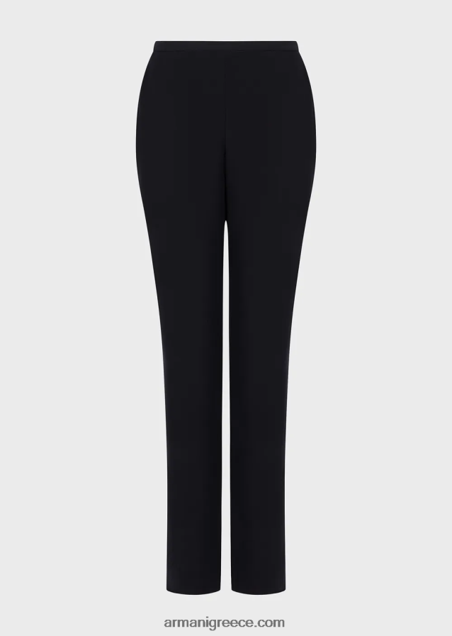 γυναίκες Armani παντελόνι τσιγάρου τεχνική-cady 4046R6307 ναυτικό μπλε