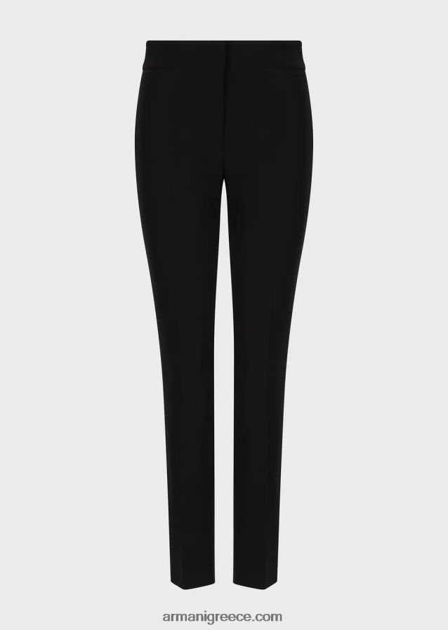 γυναίκες Armani τεχνικό παντελόνι cady flared 7/8 4046R6315 μαύρος