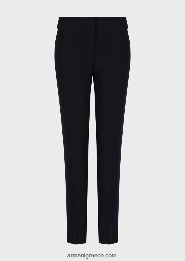 γυναίκες Armani τεχνικό παντελόνι cady flared 7/8 4046R6316 ναυτικό μπλε