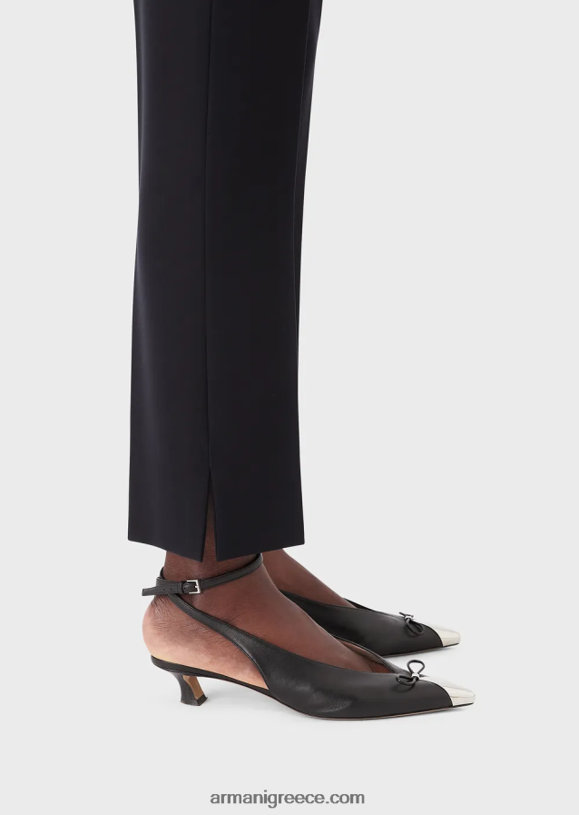 γυναίκες Armani τεχνικό παντελόνι cady flared 7/8 4046R6316 ναυτικό μπλε