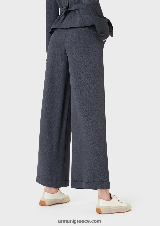 γυναίκες Armani faux-galuchat, φαρδύ παντελόνι 4046R6321