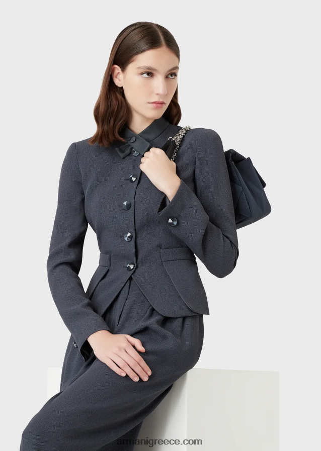 γυναίκες Armani faux-galuchat, φαρδύ παντελόνι 4046R6321