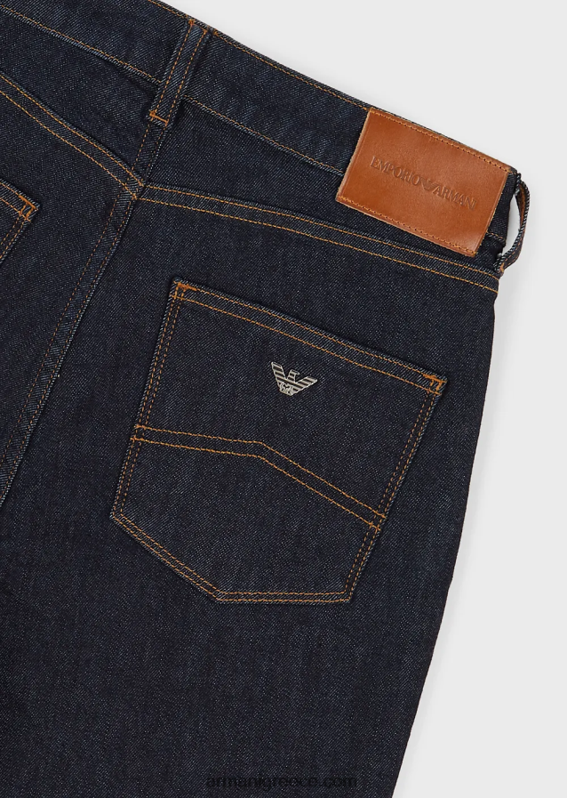 γυναίκες Armani j18 ψηλόμεσο, στενό τζιν σε τζιν μερσερίντ 4046R6399 ναυτικό μπλε