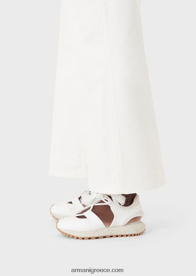 γυναίκες Armani βιώσιμη συλλογή j33 τζιν σε ίσια εφαρμογή σε οργανικό ταύρο 4046R6397 γαλακτώδες λευκό