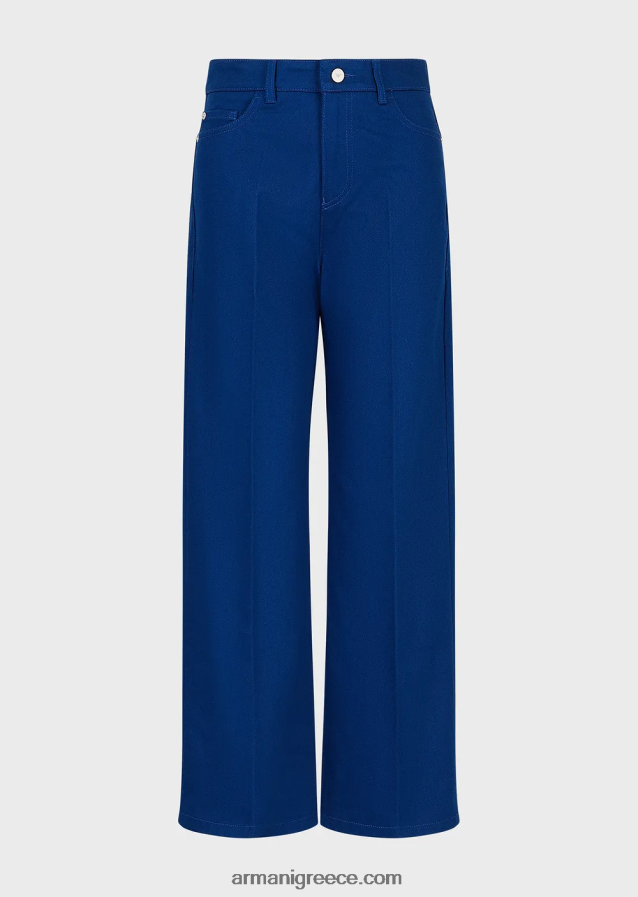 γυναίκες Armani βιώσιμη συλλογή j33 τζιν σε ίσια εφαρμογή σε οργανικό ταύρο 4046R6398 μπλε