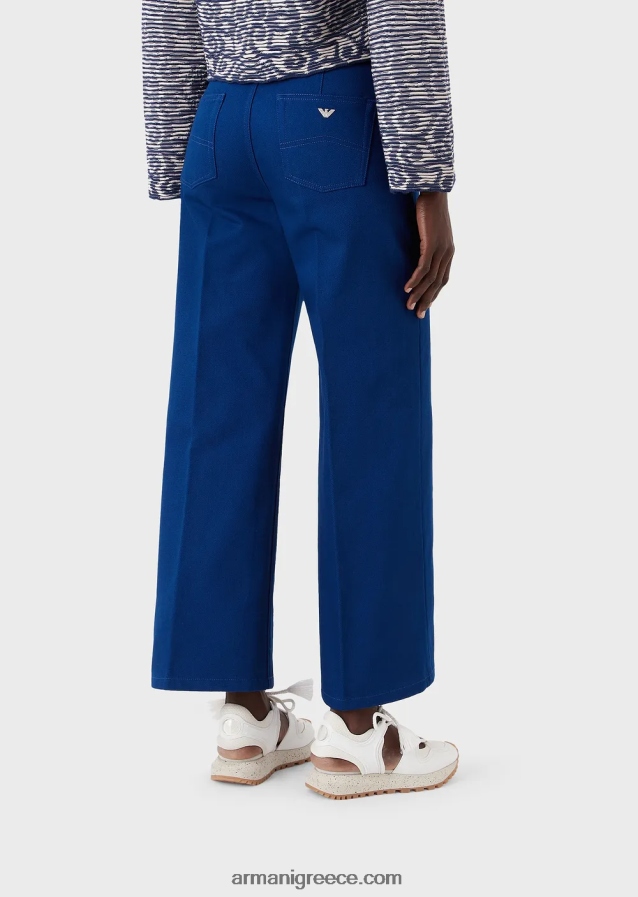 γυναίκες Armani βιώσιμη συλλογή j33 τζιν σε ίσια εφαρμογή σε οργανικό ταύρο 4046R6398 μπλε