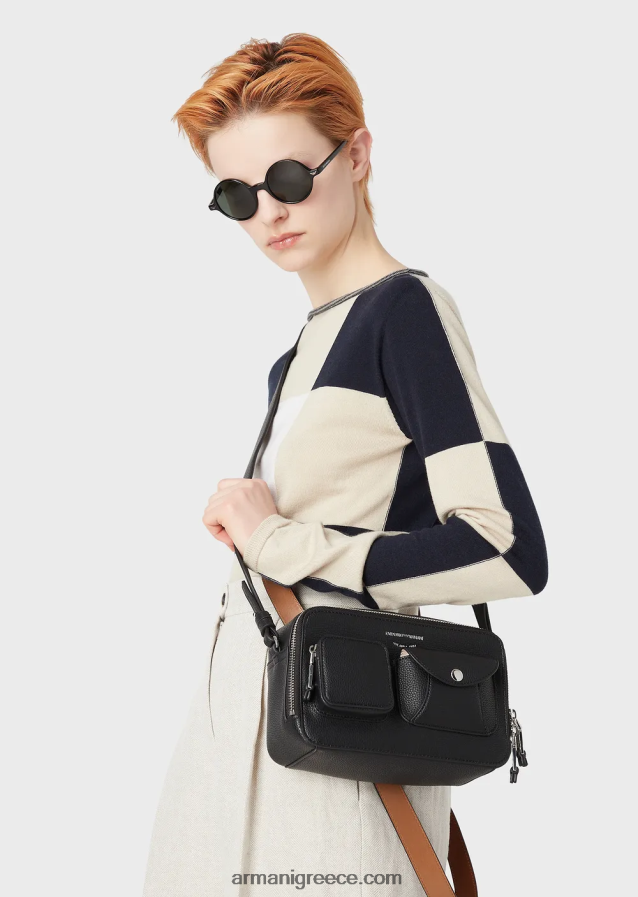 γυναίκες Armani απρόσκοπτη μείγμα κασμίρι μετάξι ζακάρ check jumper 4046R6216