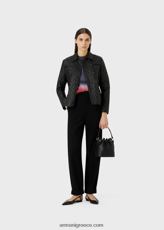 γυναίκες Armani απρόσκοπτη jumper με μείγμα αλπακά με ντεγκραντέ εκτύπωση 4046R6209 πολύχρωμο